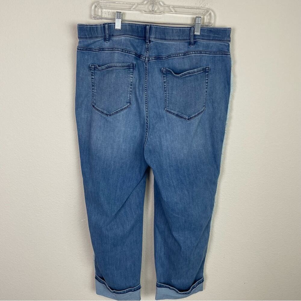 J Jill Blue Denim High Rise Cropped Jeans 18 Tall - Picture 4 of 11
